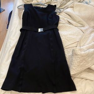 Calvin Klein black dress with belt size 6